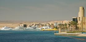 Část egyptského letoviska Port Ghalib