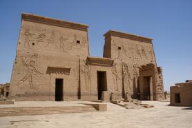Pohled na chrám Philae v Egyptě Egypt - chrám Philae