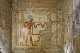 Abydos - nástěnná malba v chrámu