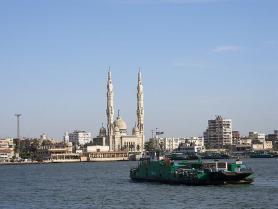 Přístav Port Said a jeho mešita