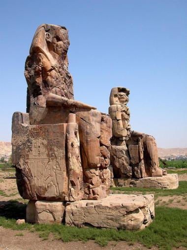 Luxor - kolosy z Memnon