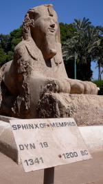 Sfingu z kdysi hlavního města egyptské říše Memphisu