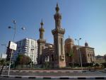 Egyptské město Port Said a mešita