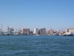 Egyptské město Port Said u moře
