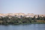 Pohled na egyptské město Assuán